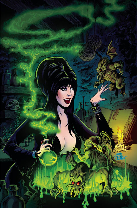 Elvira Meets Hp Lovecraft #4 Cvr E Acosta Ltd Virgin