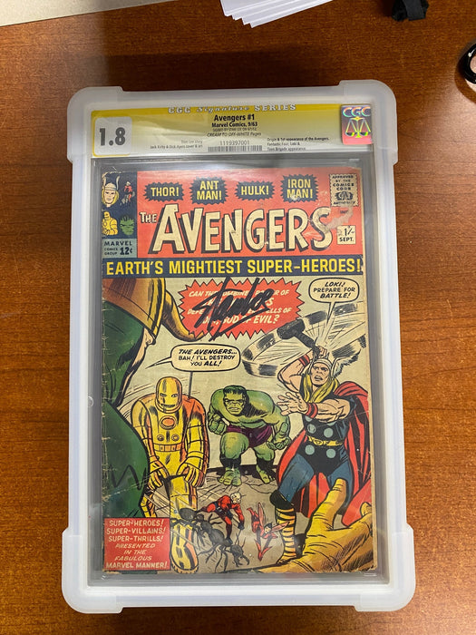 Avengers 1 (1963) CGC 1.8 Signature Series Stan Lee
