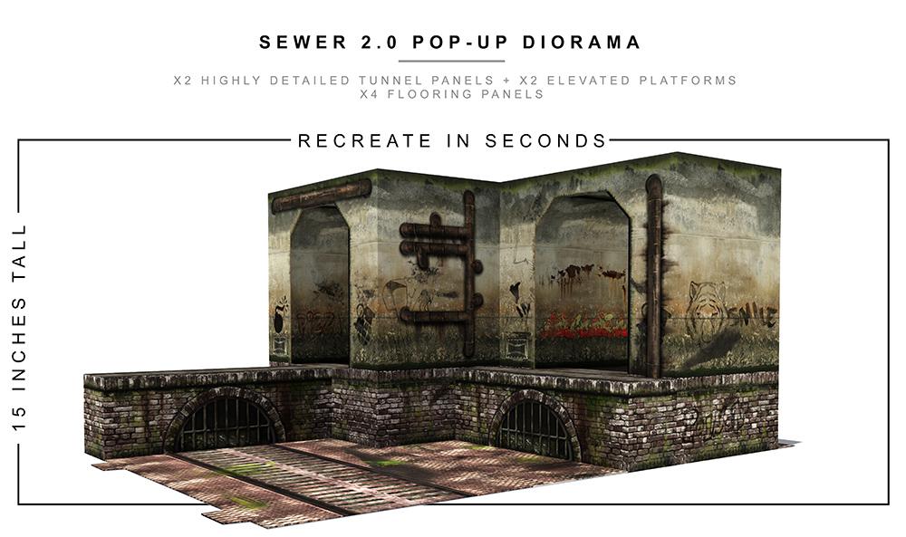 Sewer 2.0 Pop-Up Diorama 1:12 Scale