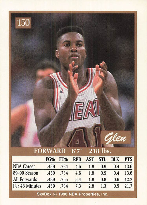 1990-91 SkyBox #150 Glen Rice RC