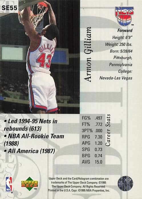 1995-96 Upper Deck Special Edition #55 Armon Gilliam