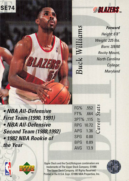 1995-96 Upper Deck Special Edition #74 Buck Williams