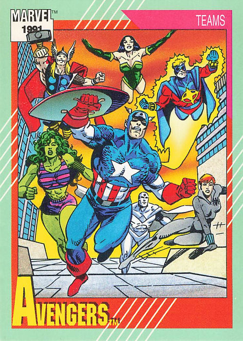1991 Impel Marvel Universe II #151 Avengers