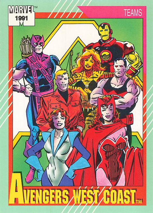 1991 Impel Marvel Universe II #152 Avengers West Coast