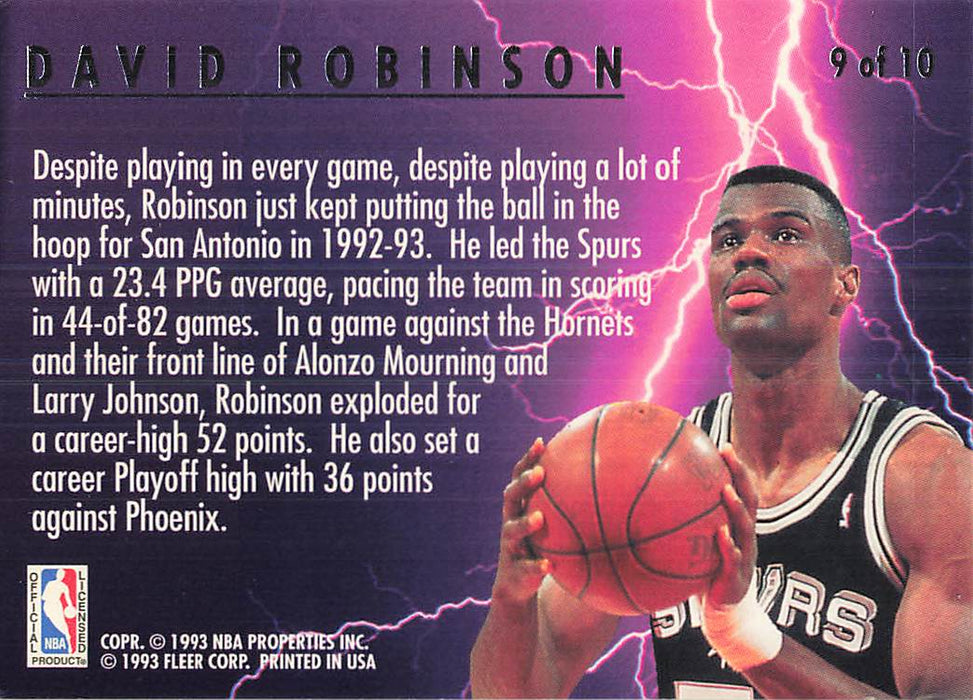 1993-94 Ultra Scoring Kings #9 David Robinson