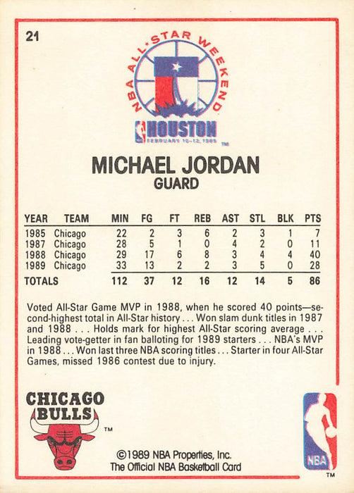 1989-90 Hoops #21 Michael Jordan AS