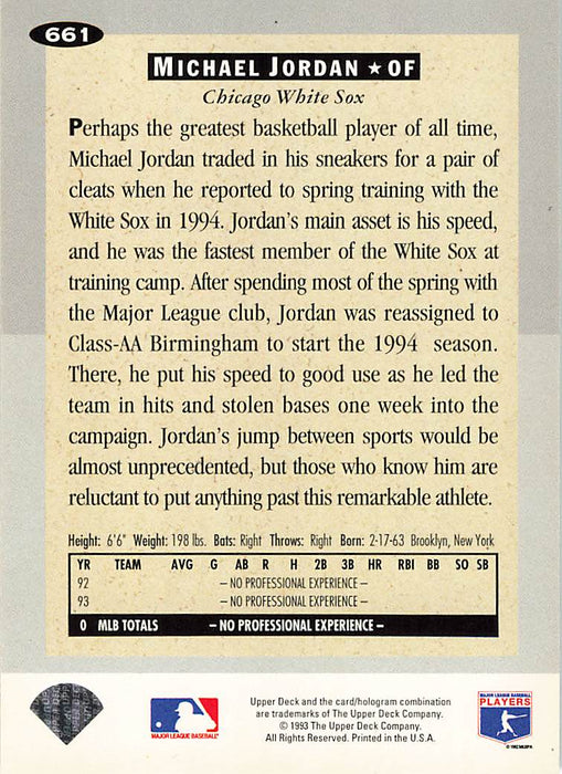 1994 Collector's Choice #661 Michael Jordan RC