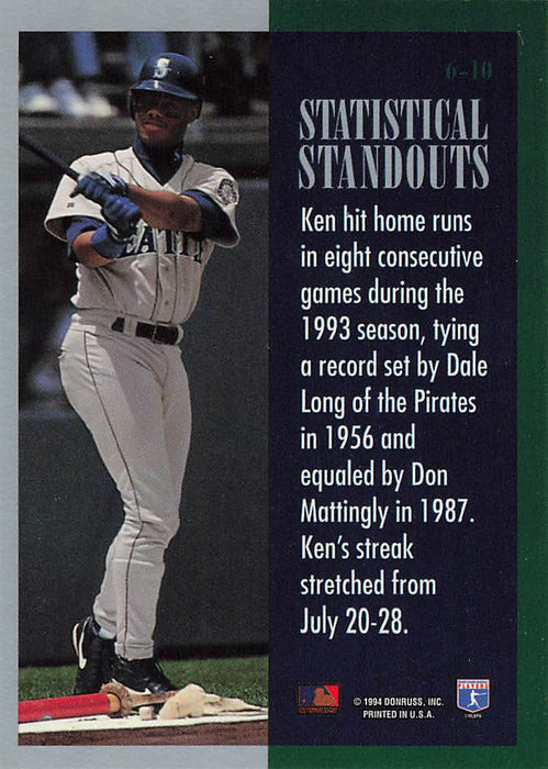 1994 Leaf Statistical Standouts #6 Ken Griffey Jr.
