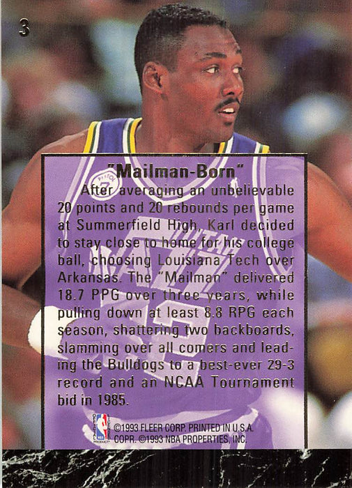 1993-94 Ultra Karl Malone #3 Karl Malone