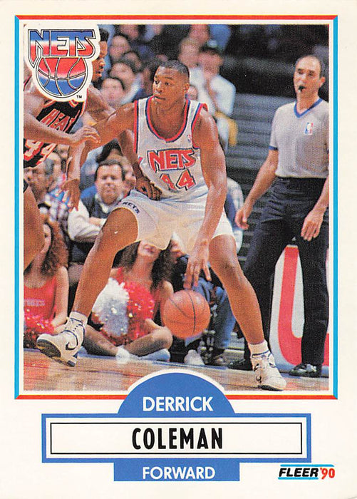 1990-91 Fleer Update #U60 Derrick Coleman RC