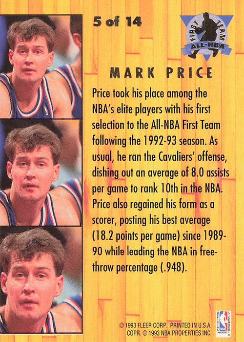 1993-94 Ultra All-NBA #5 Mark Price