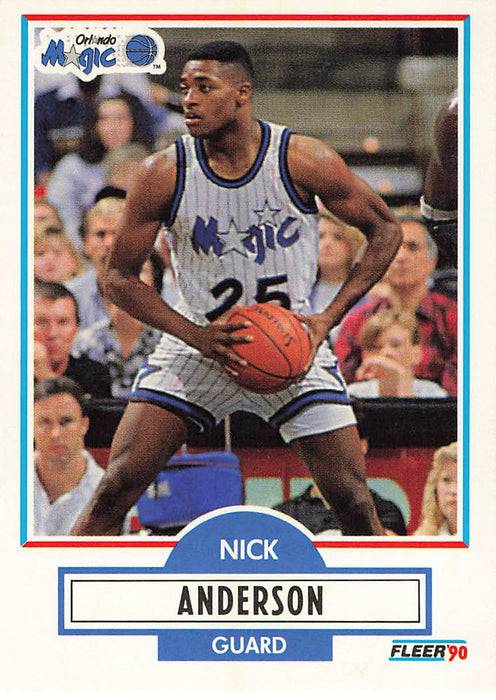 1990-91 Fleer #132 Nick Anderson RC