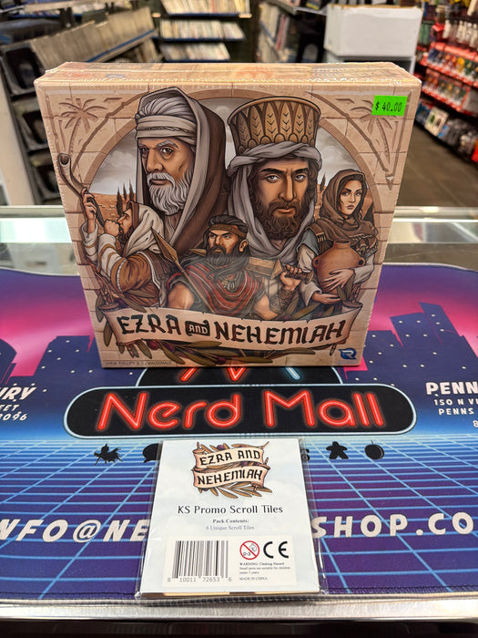 Ezra and Nehemiah w/ KS Promo Scroll Tiles  (Sealed)