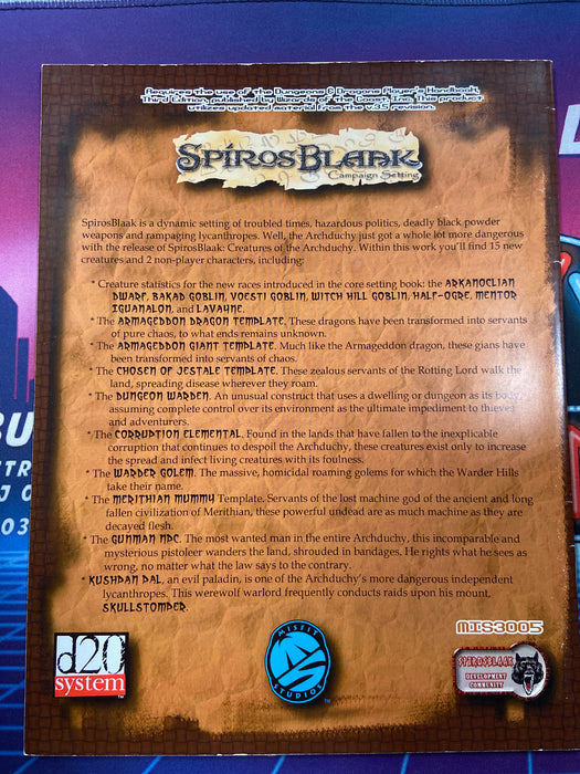 Spirosblaak: Creatures of the Archduchy