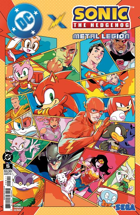 Dc X Sonic The Hedgehog Metal Legion #5 (Of 5) Cvr A Pablo M Collar