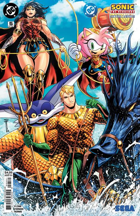 Dc X Sonic The Hedgehog Metal Legion #5 (Of 5) Cvr C Serg Acuna Card Stock Var