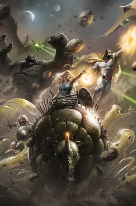 Space Ghost Vs The Herculoids #1 Cvr H Francesco Mattina Ltd Virgin Var