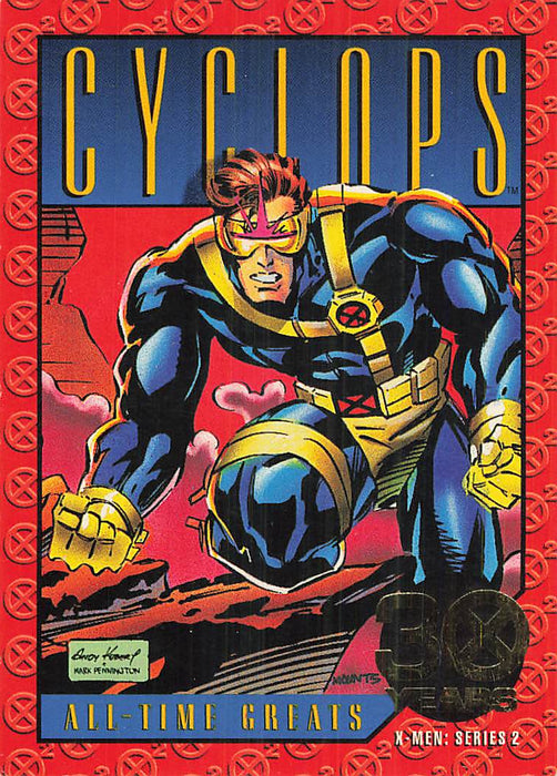 1993 SkyBox Uncanny X-Men Series II Gold Foil #G2 Cyclops