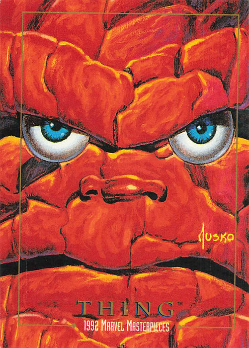 1992 SkyBox Marvel Masterpieces #91 Thing