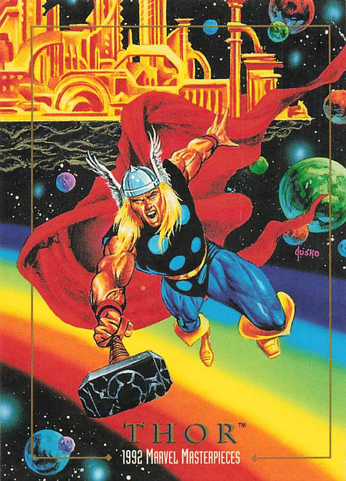 1992 SkyBox Marvel Masterpieces #92 Thor