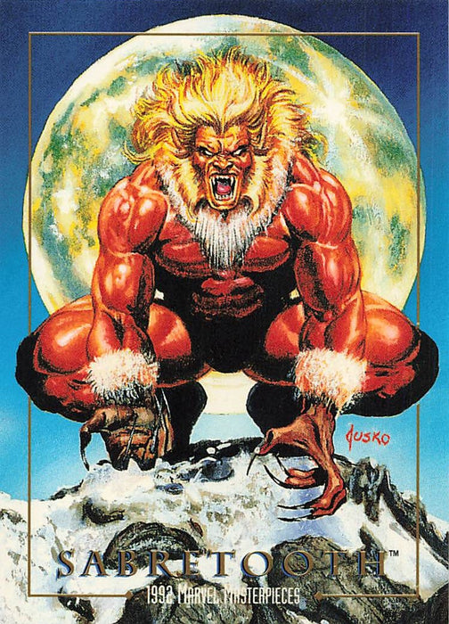 1992 SkyBox Marvel Masterpieces #78 Sabretooth