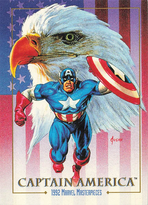 1992 SkyBox Marvel Masterpieces #16 Captain America