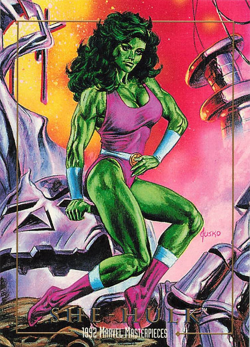 1992 SkyBox Marvel Masterpieces #82 She-Hulk