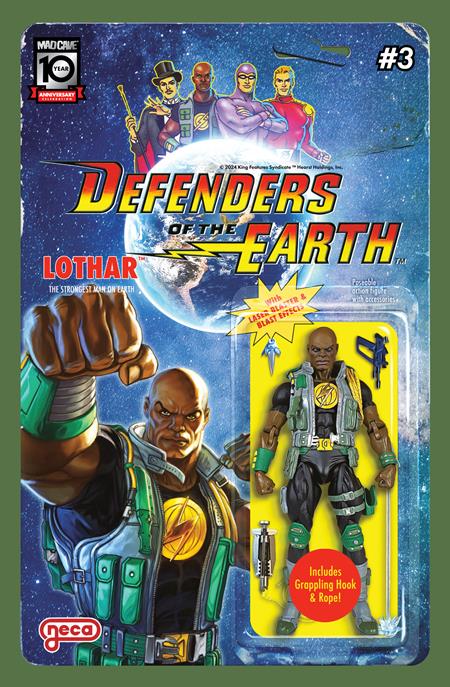 Defenders Of The Earth #3 (Of 8) Cvr B Djordje Djokovic Action Figure Cover Var