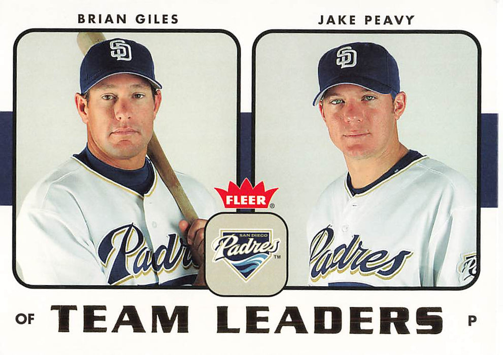 2006 Fleer Team Leaders #TL22 Brian Giles/Jake Peavy
