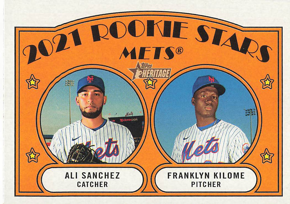 2021 Topps Heritage #155 Ali Sanchez RC/Franklyn Kilome RC