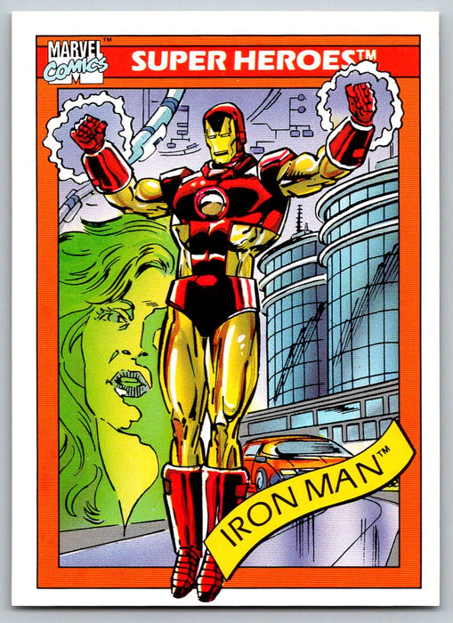 1990 Impel Marvel Universe I #42 Iron Man