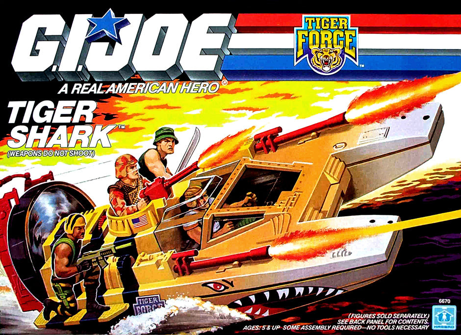 GI Joe 1988 Tiger Shark (Tiger Force) Parts