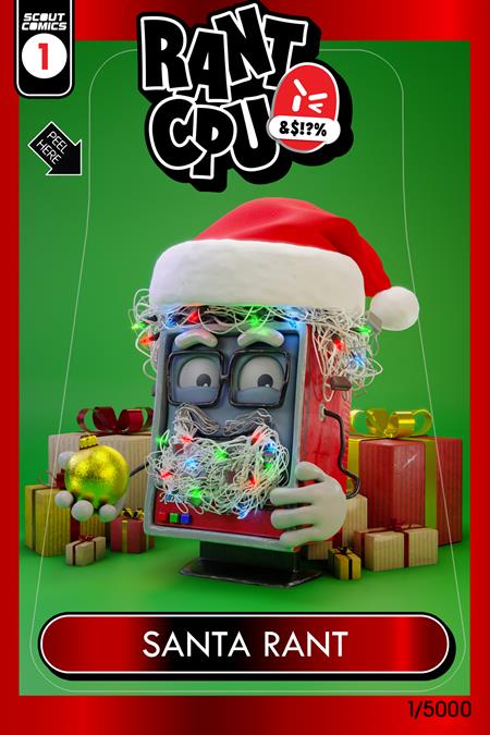 Rant Cpu Christmas Special #1 (One Shot) Cvr B Santa Claus Garbage Pail Kids Homage Var