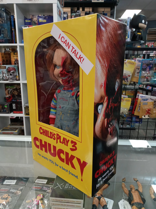 Mezco Childs Play 3 Talking Pizza Face Chucky