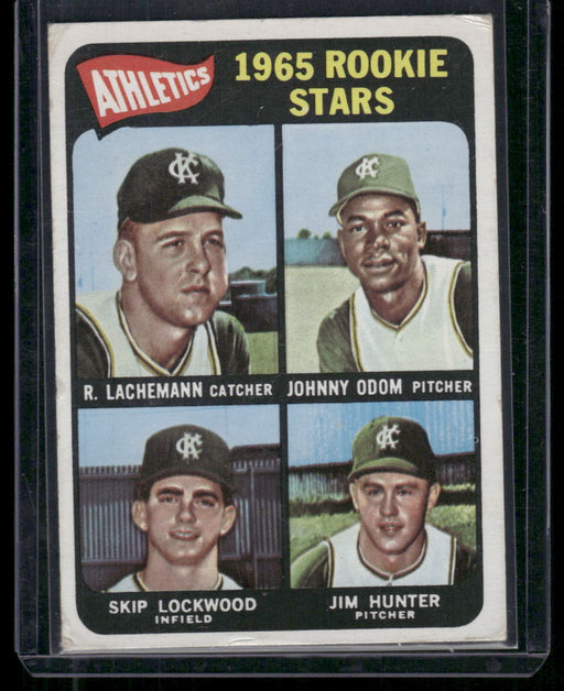 1965 Topps #526 1965 Rookie Stars (Lachemann / Odom / Lockwood / Hunter)