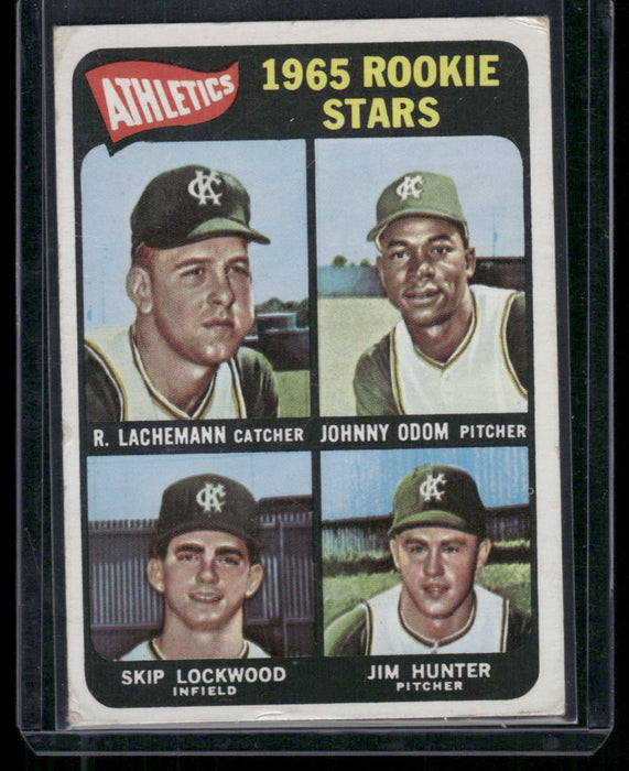 1965 Topps #526 1965 Rookie Stars (Lachemann / Odom / Lockwood / Hunter)