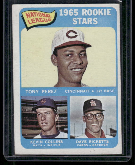 1965 Topps #581 Rookie Stars (Perez / Collins / Ricketts)