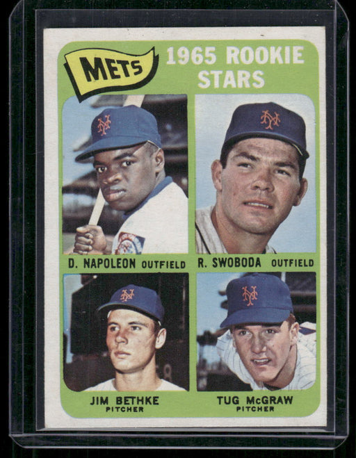 1965 Topps #533 Mets 1965 Rookie Stars (Napoleon / Swoboda / Bethke / McGraw)