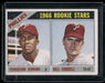 1966 Topps #254 Phillies 1966 Rookie Stars (Ferguson Jenkins / Bill Sorrell)