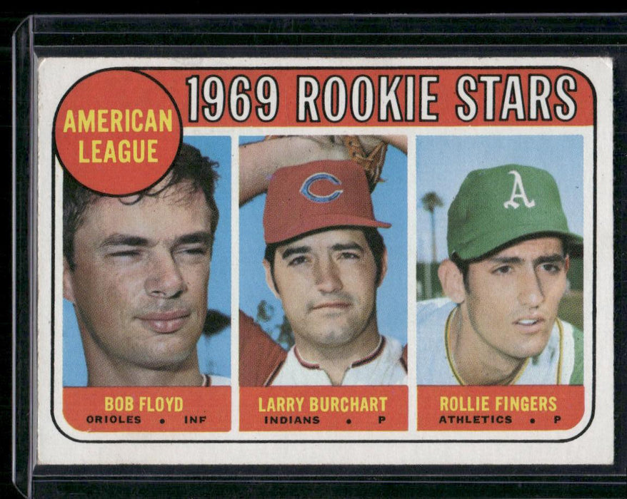 1969 Topps #597 American League 1969 Rookie Stars (Floyd / Burchart / Fingers)