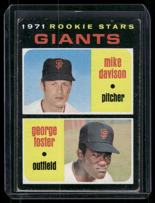 1971 Topps #276 Giants 1971 Rookie Stars (Mike Davison / George Foster)