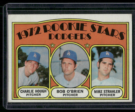 1972 Topps #198 Dodgers 1972 Rookie Stars (Hough / O'Brien / Strahler)