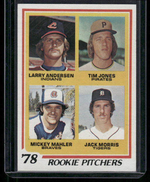 1978 Topps #703 Rookie Pitchers (Andersen / Jones / Mahler / Morris)