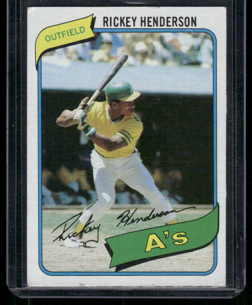 1980 Topps #482 Rickey Henderson