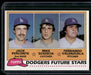 1981 Topps #302 Dodgers Future Stars (Perconte / Scioscia / Valenzuela)