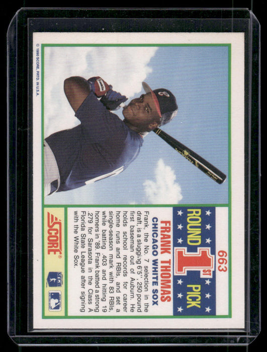 1990 Score #663 Frank Thomas