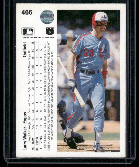 1990 Upper Deck #466 Larry Walker