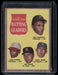 1962 Topps #52 1961 NL Batting Leaders (Clemente / Pinson / Boyer / Moon)