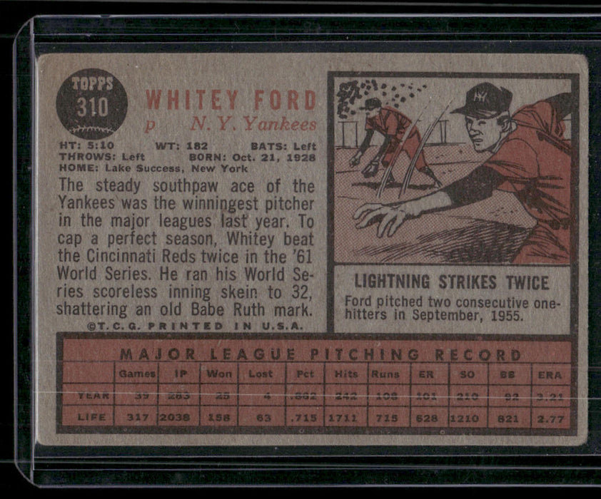 1962 Topps #310 Whitey Ford