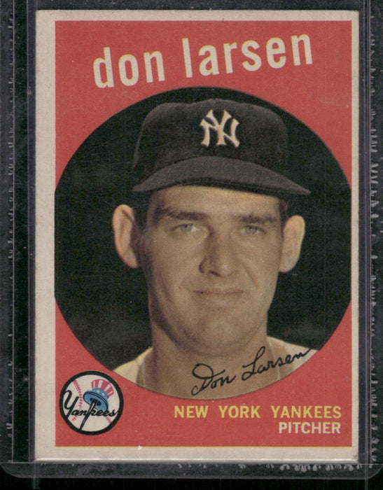 1959 Topps #205a Don Larsen Gray/darker back